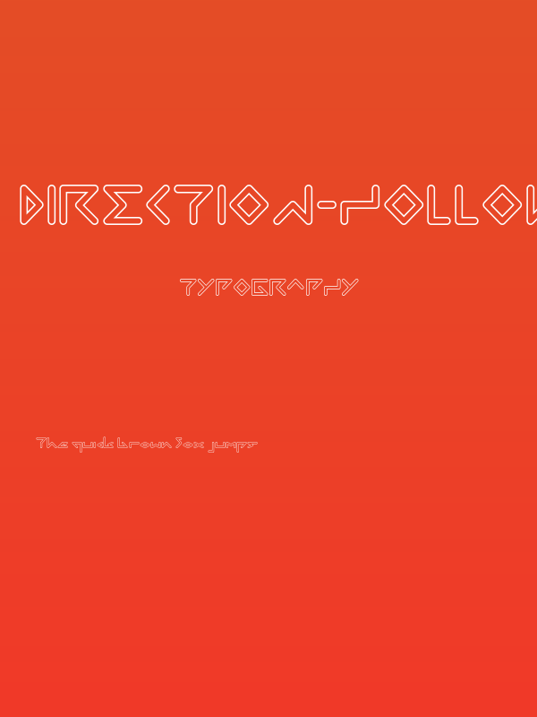 DIRECTION-Hollow Poster