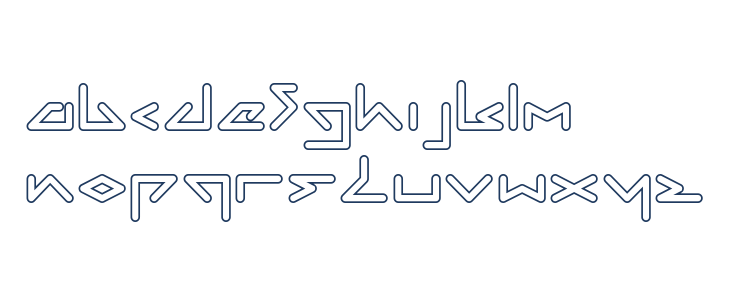 DIRECTION-Hollow Lowercase