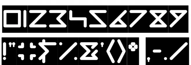 DIRECTION-Inverse Font OTHER CHARS