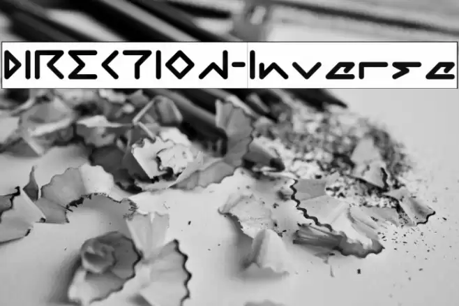 DIRECTION-Inverse Font examples