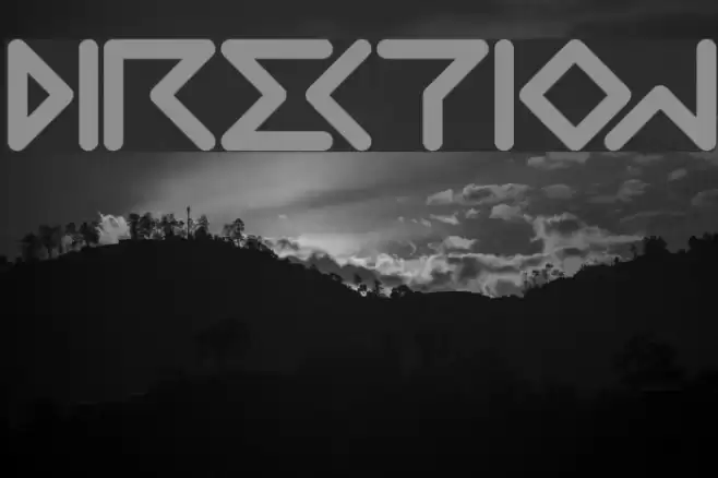 DIRECTION Font examples