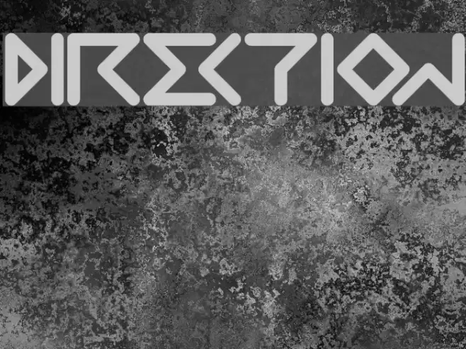 DIRECTION Font examples