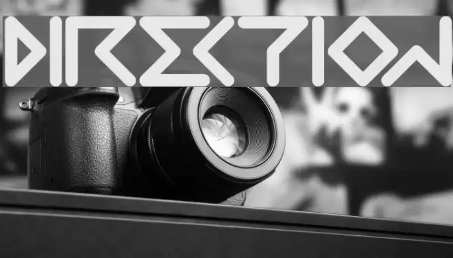 DIRECTION Font examples