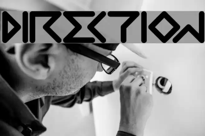 DIRECTION Font examples
