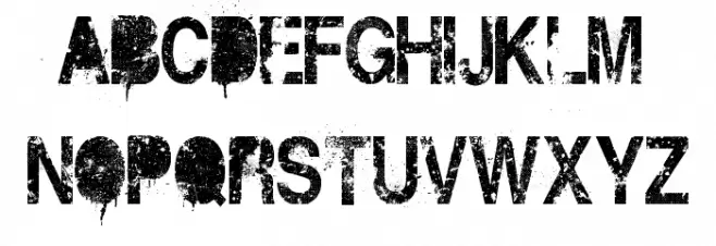DIRT2 DEATH خط أحرف كبيرة