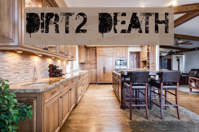 DIRT2 DEATH Font examples