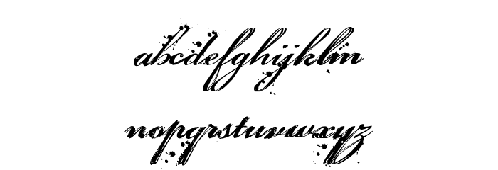 DIRTY CLASSIC Font LOWERCASE