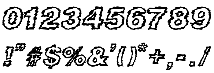 DIRTY NEWS Font OTHER CHARS