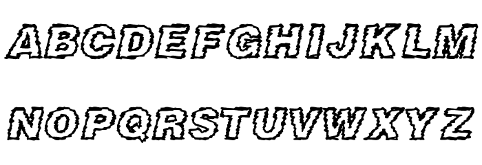 DIRTY NEWS Font LOWERCASE