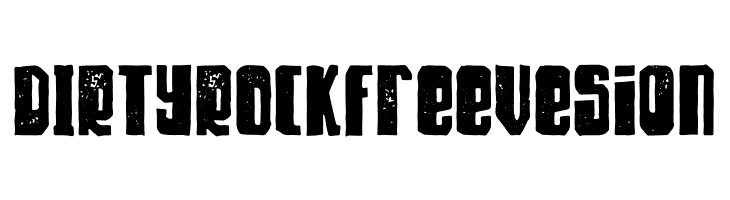 DIRTY ROCK Free Vesion  免费字体下载