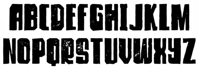DIRTY ROCK Free Vesion Fonte MAIÚSCULAS