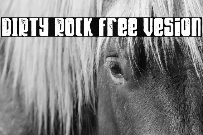 DIRTY ROCK Free Vesion Font examples