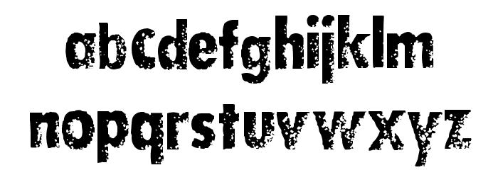 DIRTY SOCKS SKINNY Font LOWERCASE