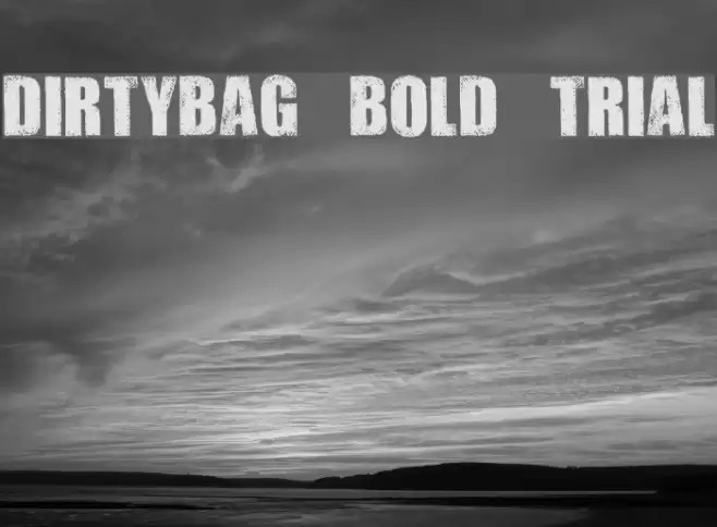 DIRTYBAG BOLD TRIAL Font examples