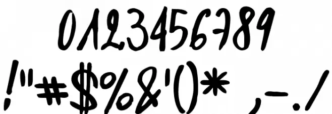 DIRTY_HAND_OF_CRE Font OTHER CHARS