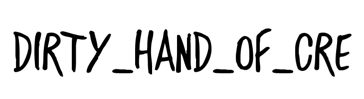 DIRTY_HAND_OF_CRE  Fuentes Gratis Descargar