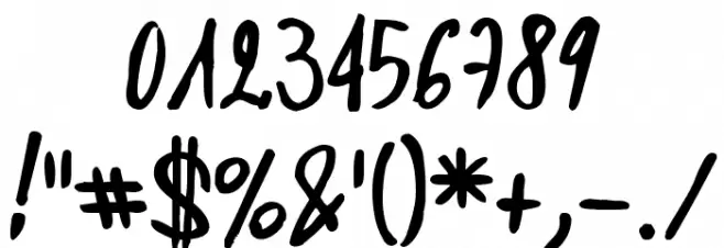 DIRTY_HAND_OF_CRE Font OTHER CHARS