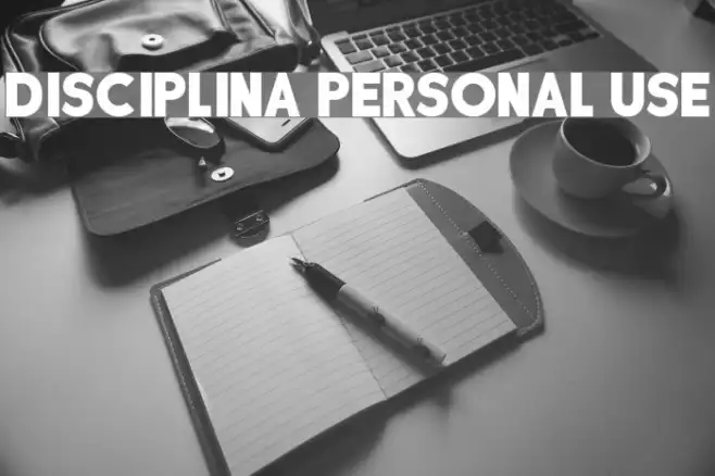 DISCIPLINA PERSONAL USE Example 1