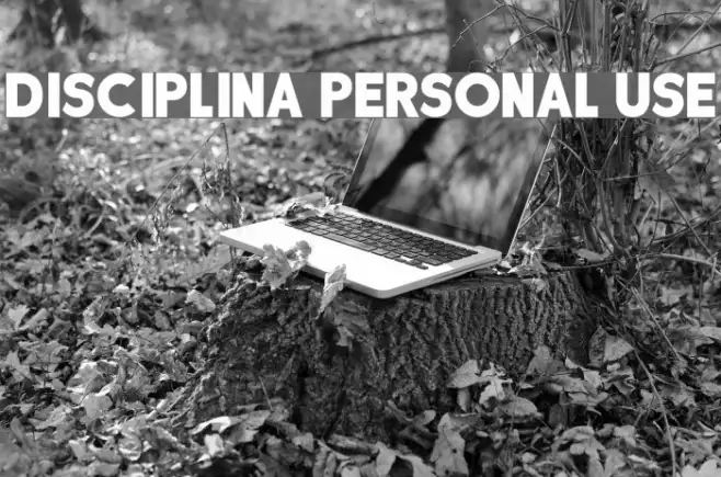 DISCIPLINA PERSONAL USE Example 3