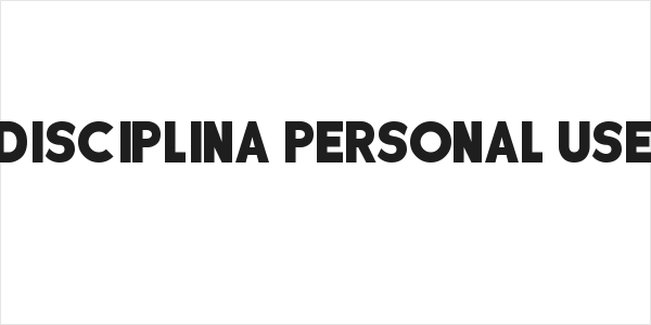 DISCIPLINA PERSONAL USE Logo