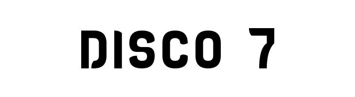 DISCO 7  免费字体下载