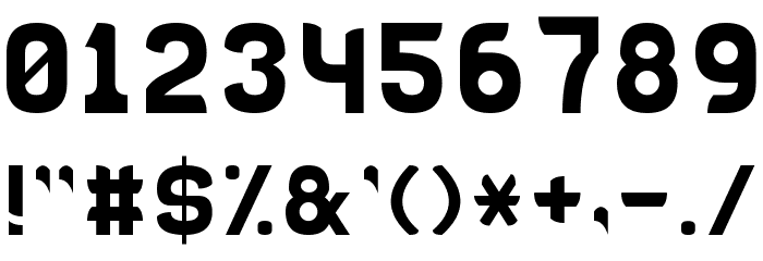 DISCO 7 Font OTHER CHARS