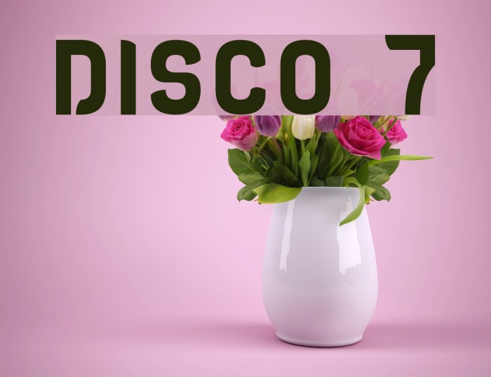 DISCO 7 Font examples
