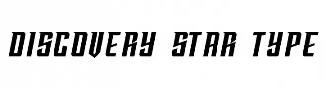 DISCOVERY STAR TYPE  font caratteri gratis
