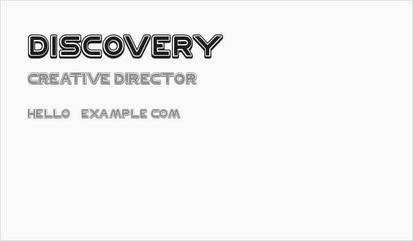 DISCOVERY Business Card
