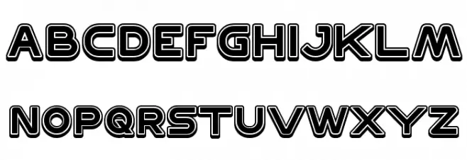 DISCOVERY خط أحرف صغيرة