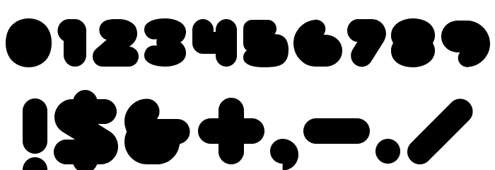 DISKOPIA2.0 Black Font OTHER CHARS