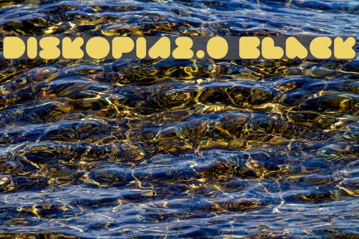 DISKOPIA2.0 Black Font examples