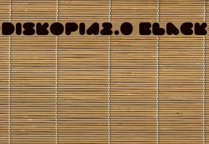 DISKOPIA2.0 Black Font examples