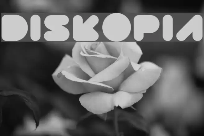 DISKOPIA Font examples