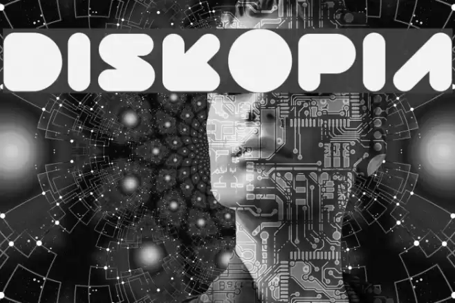 DISKOPIA Font examples