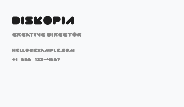 DISKOPIA Business Card