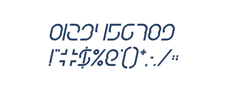 DISMECHA Bold Italic Other Characters