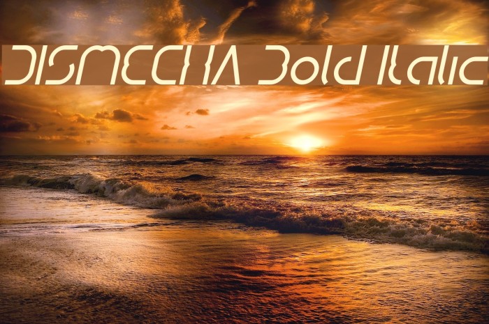 DISMECHA Bold Italic Example 1