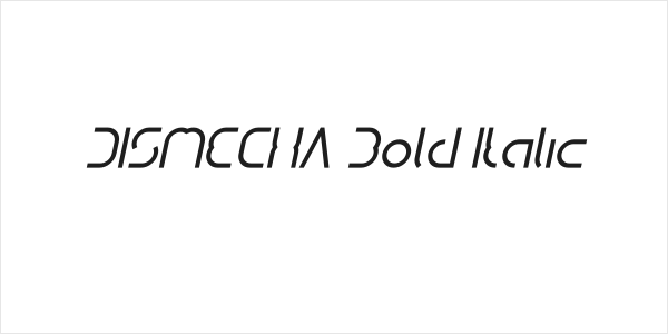 DISMECHA Bold Italic Logo