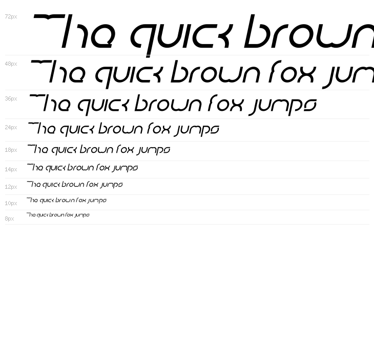 DISMECHA Bold Italic Waterfall