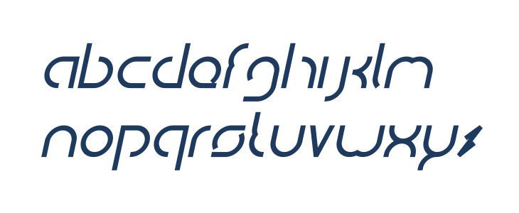 DISMECHA Bold Italic Lowercase