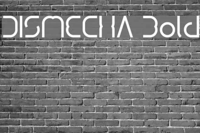 DISMECHA Bold Font examples