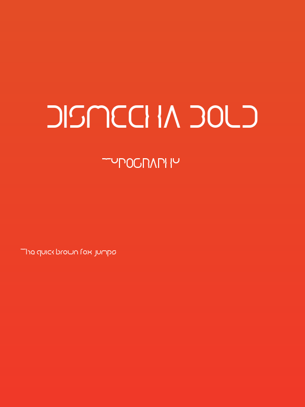 DISMECHA Bold Poster
