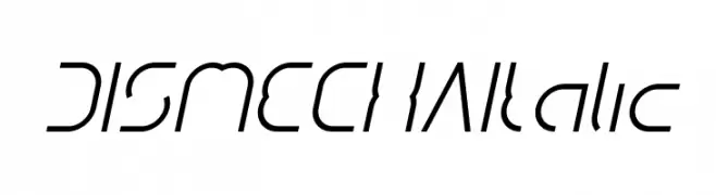 DISMECHA Italic  免费字体下载