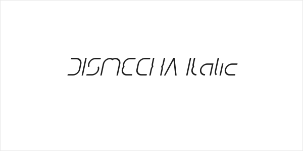 DISMECHA Italic Logo