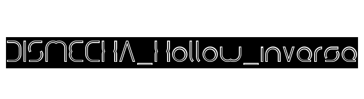 DISMECHA_Hollow_inverse  font caratteri gratis