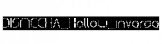 DISMECHA_Hollow_inverse  免费字体下载