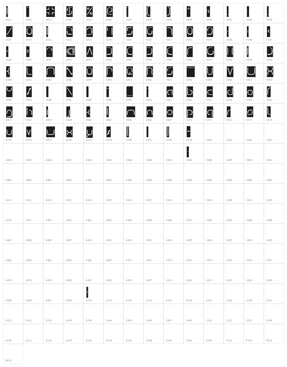 DISMECHA_Inverse Character Map