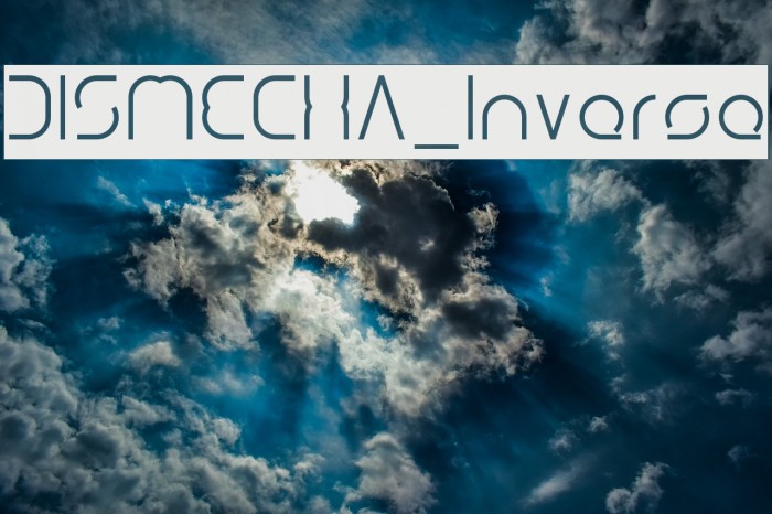 DISMECHA_Inverse Font examples