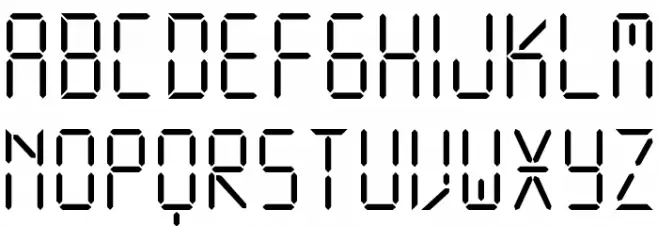 DISPLAY FREE TFB Font Litere mari
